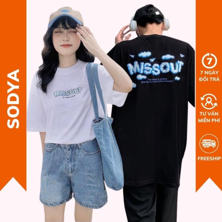 Áo Phông Tay Lỡ Missout Form Rộng, Áo Thun Nam Nữ Unisex Vải Cotton Cổ Tròn Bigsize Bassic SODYA AT06 🥇