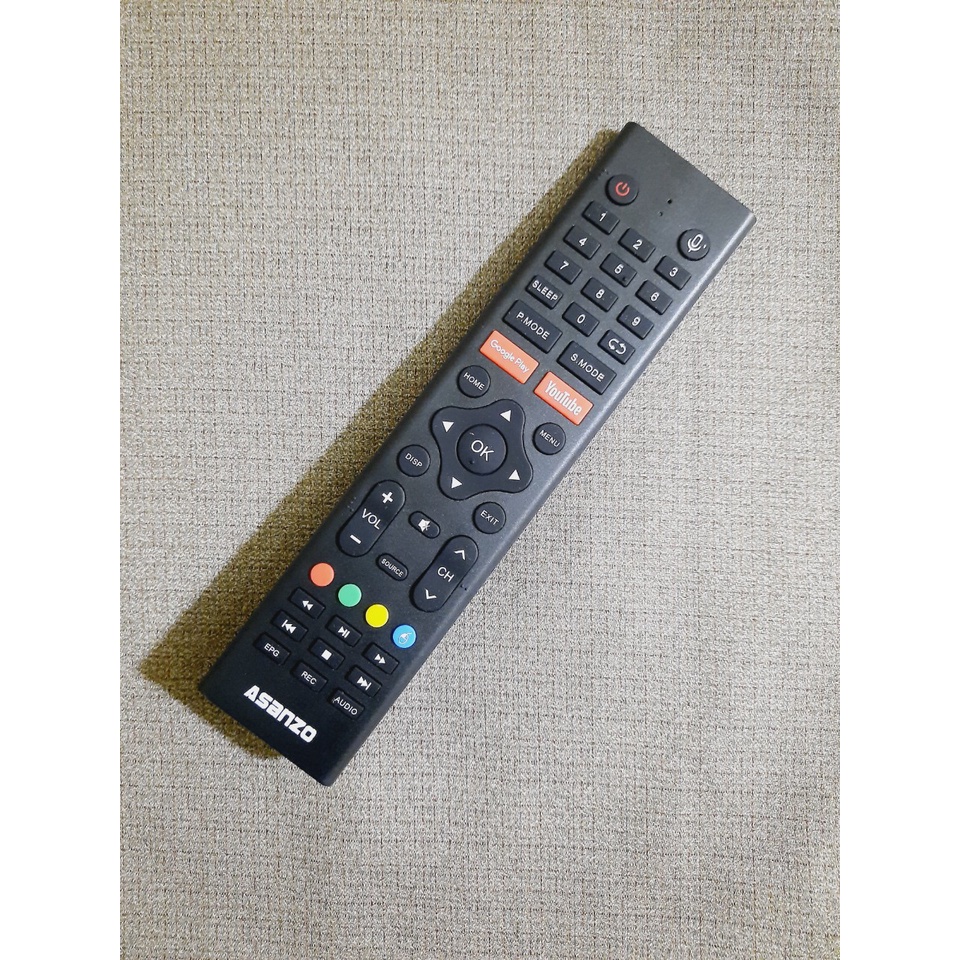 Remote Điều khiển TV Asanzo giọng nói- Hàng mới chính hãng theo máy 100% Tặng kèm Pin!!!