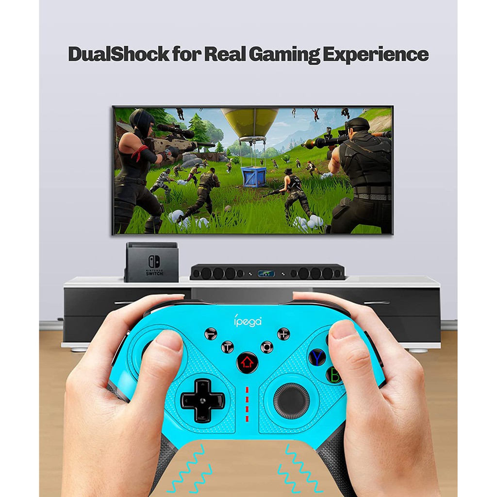 IPEGA Tay Cầm Chơi Game Không Dây Pg-Sw038 Cho Nintendo Switch / Ps3 / Pc / Android Hỗ Trợ 6 Gyro Axis