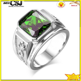 [ INOX.CS]  NHẪN NAM INOX CHAM RỒNG ĐÁ XANH LÁ,. ĐỎ, ĐEN, XANH DƯƠNG ĐẸP CÁ TÍNH N535,536,537,571
