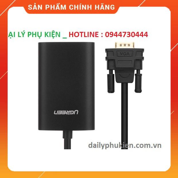Cáp chuyển đổi VGA to HDMI + Audio 40264 màu đen Ugreen dailyphukien