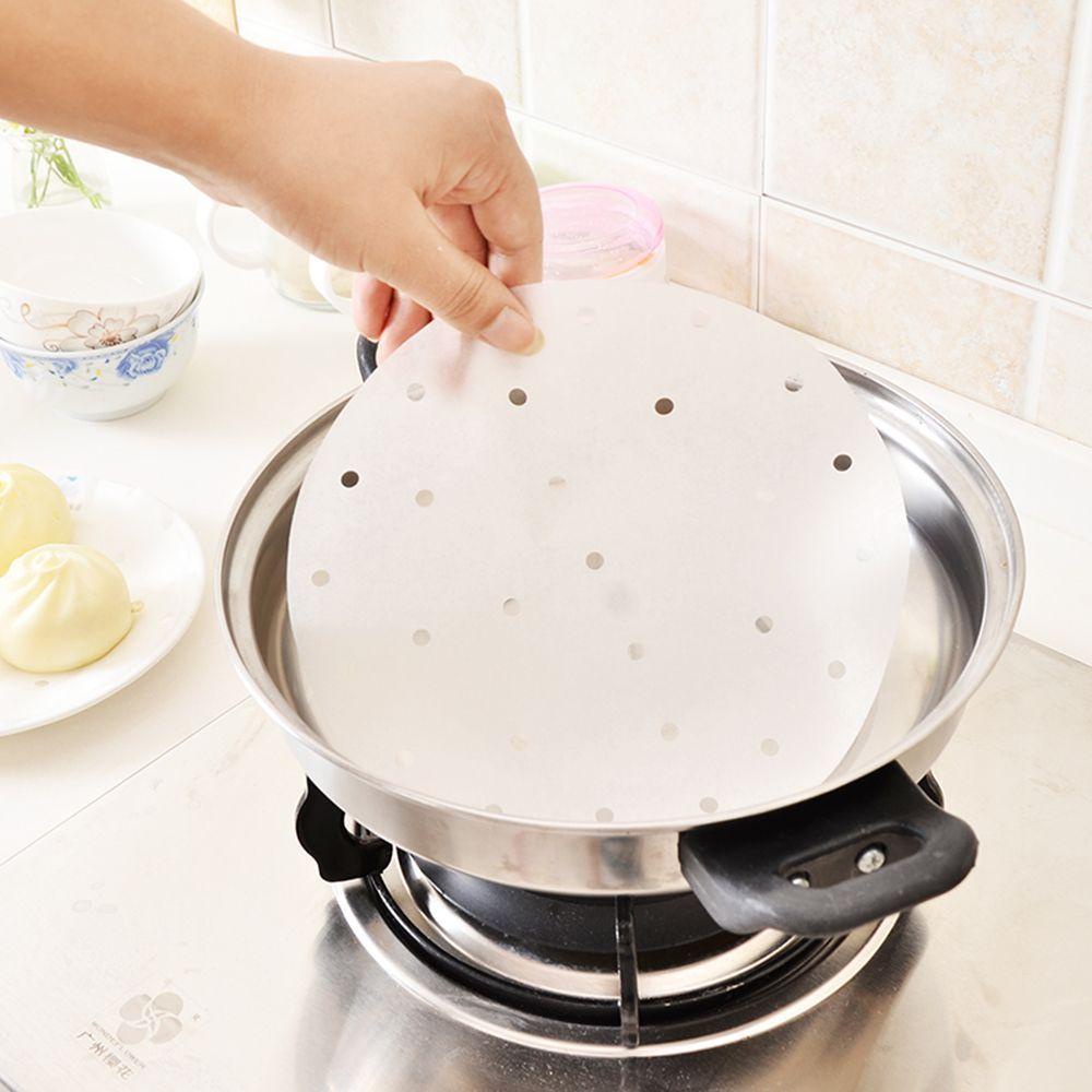 Giấy Thấm Dầu Lót Nồi Hấp Hình Tròn Bằng Tre Sử Dụng Một Lần Tiện Lợi