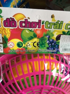 ĐỒ CHƠI RỔ TRÁI CÂY CẮT CHO BÉ