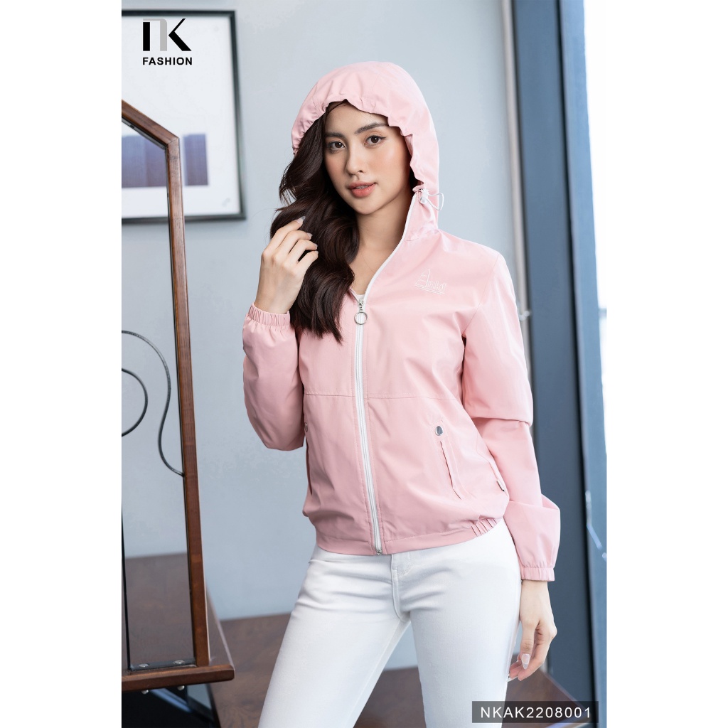 Áo Khoác Gió 2 Lớp Túi Đồng NK FASHION Thiết Kế Siêu Nhẹ Chống Thấm Nước Chống Gió Tuyêt Đối NKAK2208001