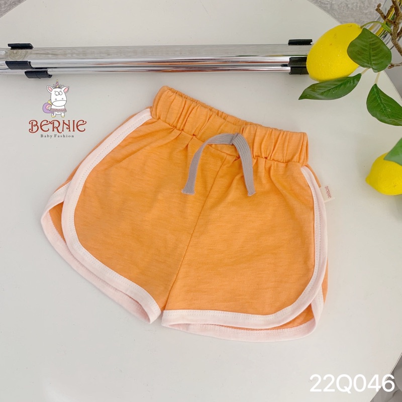 Quần short thể thao cotton xước bé trai bé gái