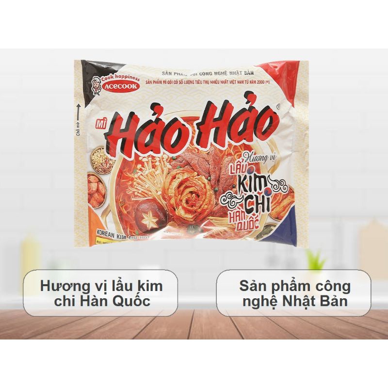 Mì Hảo Hảo Lẩu Kim Chi Hàn Quốc 30 gói x 75g date 2/2024