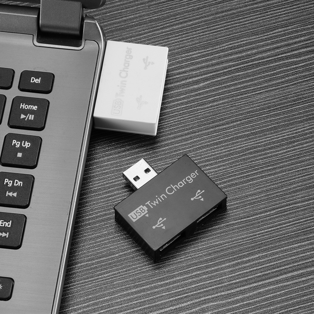 Bộ chia 2 cổng sạc usb tiện dụng