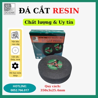 Đá cắt sắt resin 350x3x25.4 mm - đá cắt inox - đá cắt kim loại - hàng chính hãng