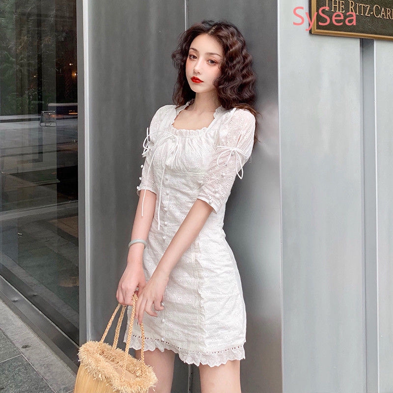 Đầm Dạ Hội Màu Trắng Thiết Kế Thanh Lịch