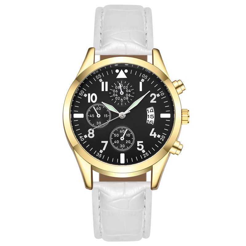 Đồng hồ quartz dây đeo da dành cho nam