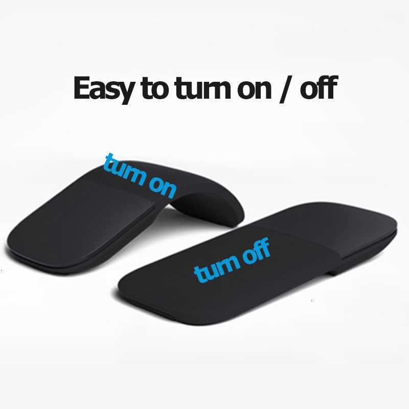 Chuột bề mặt không dây Bluetooth Có thể gập lại Chuột cảm ứng im lặng Công thái học Chuột mỏng Arc Di động Chuột máy tính Microsoft