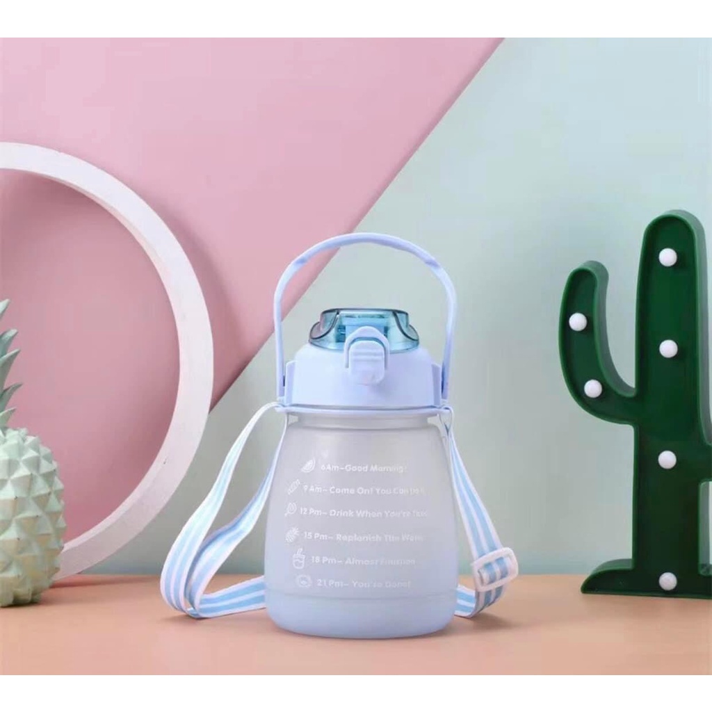 Bình Nước 1.3L Tiện Lợi Có Vạch Chia Tặng Kèm Stick #274