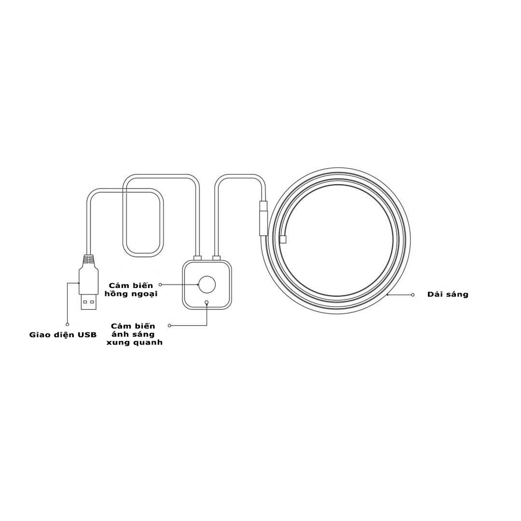 Đèn LED dây cảm biến Philips Zhirui .