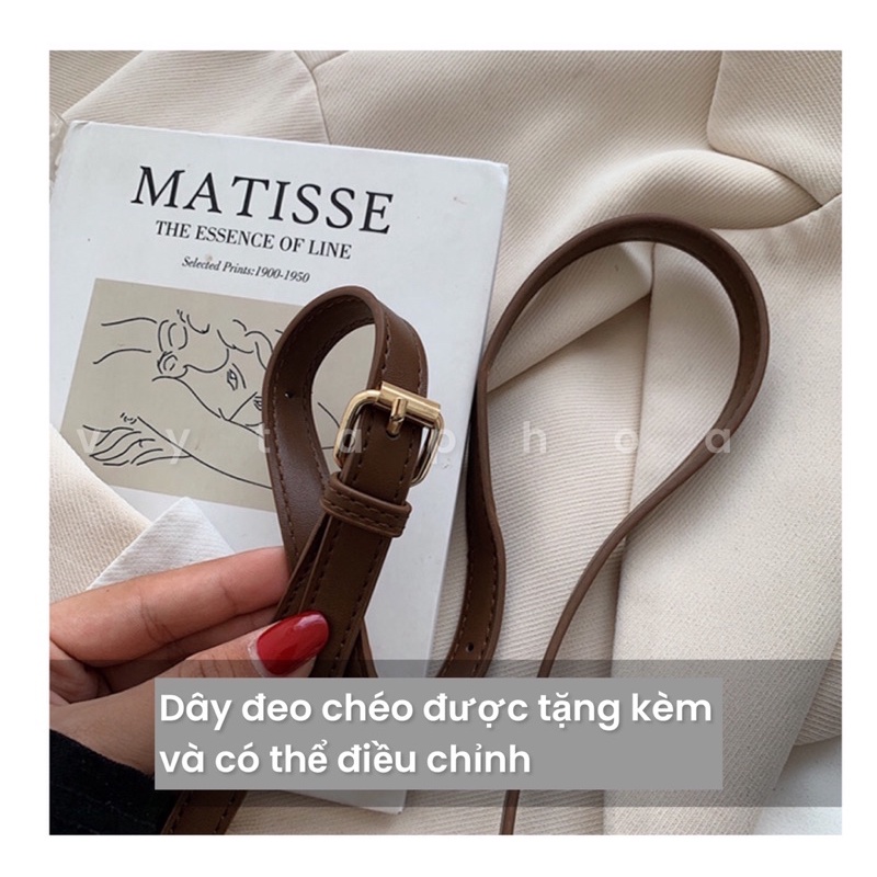 Túi Đeo Chéo Nữ Hình Thang  Túi Đeo Vai Nữ Bằng Da PU cao cấp SẴN