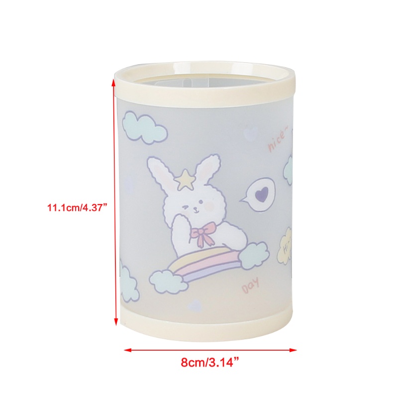 Ống đựng bút để bàn hình trụ họa tiết hoạt hình dễ thương cá tính làm quà tặng cho trẻ em