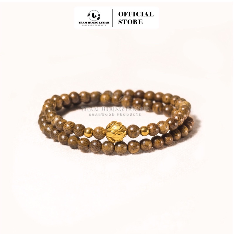 Vòng tay trầm hương - Nụ Sen Hoà Bình - Trầm Hương Lugar