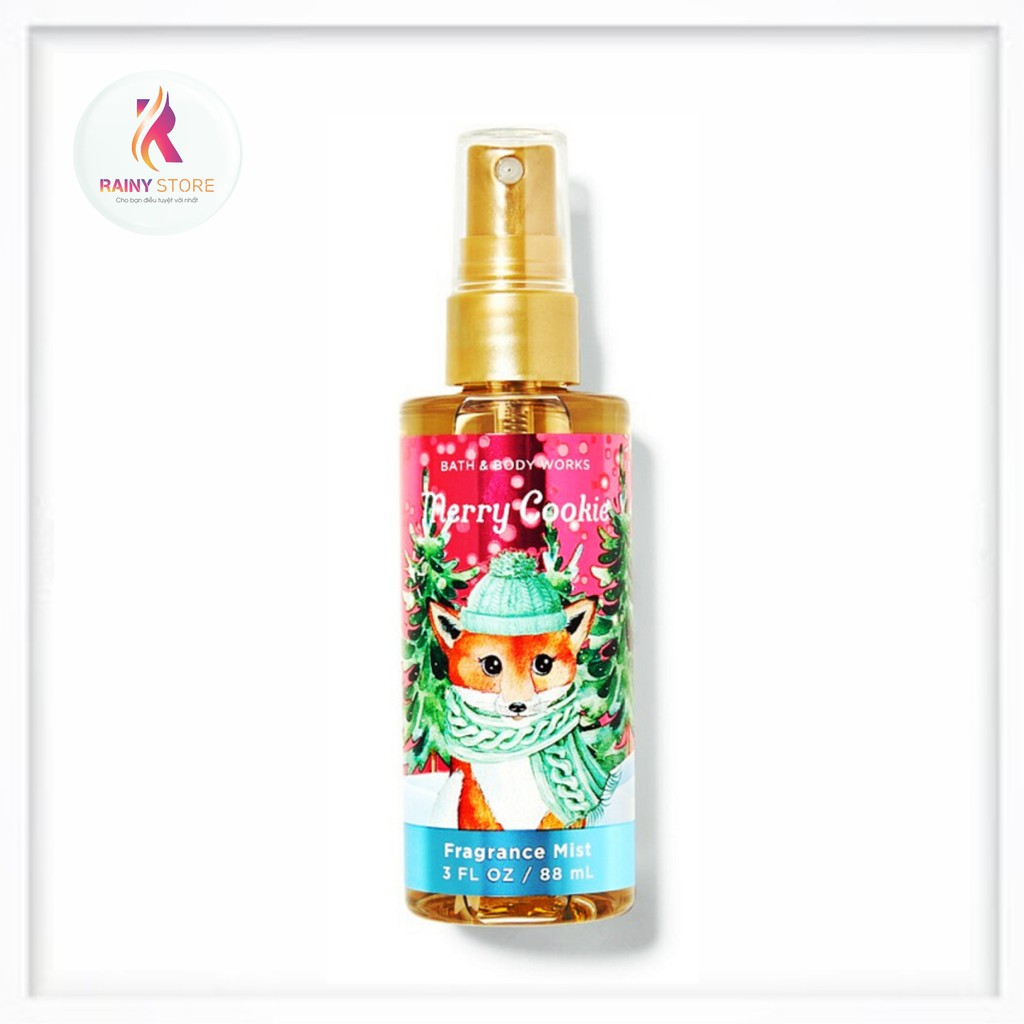 Xịt thơm toàn thân mini Bath & Body Works Merry Cookie 88ml