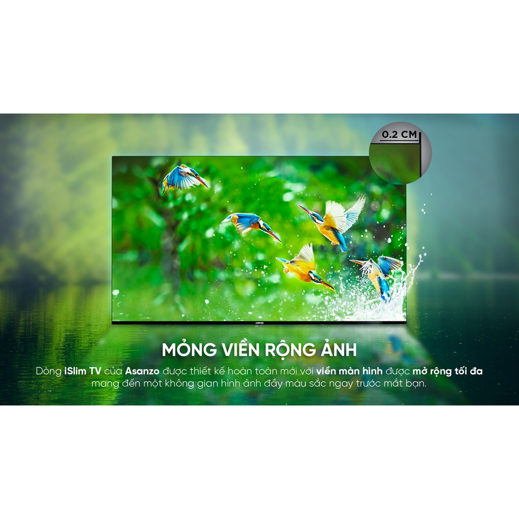 Smart Tivi Asanzo iSlim 4K 65 Inch Model 65SL800 - Hàng chính hãng (Bảo hành 24 tháng)