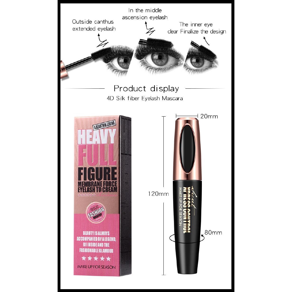 Mascara chuốt mi dày và dài 4D Heavy Full Figure Macfee