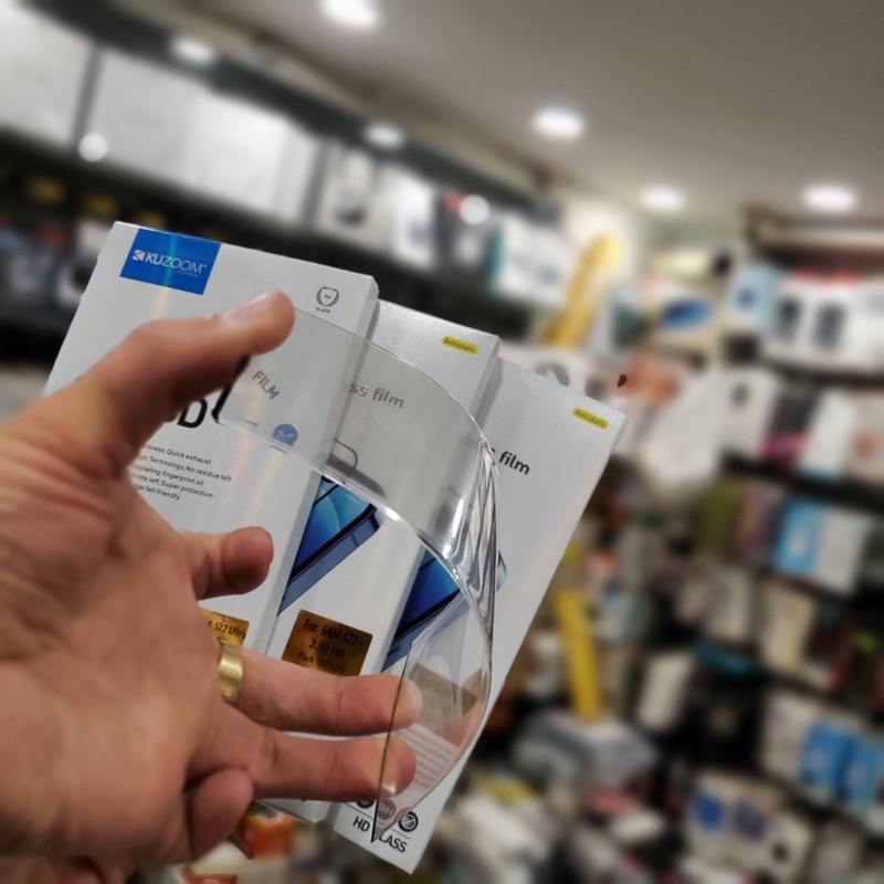 Kính cường lực Kuzoom Samsung s23 Ultra, FE,S22, S22 Plus, S22 Ultra Full màn hình siêu mỏng cảm ứng siêu mượt