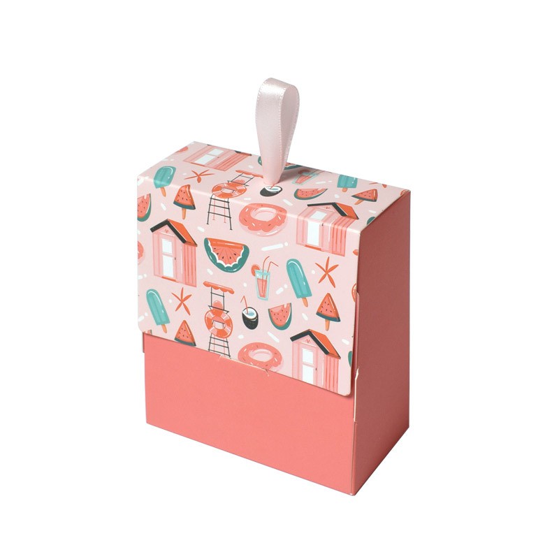 Túi giấy Hộp giấy Túi đựng quà cao cấp Kèm ruy băng phong cách Hàn Quốc 10x9x4.5cm đựng vừa phụ kiện bé xinh - TH008 | BigBuy360 - bigbuy360.vn