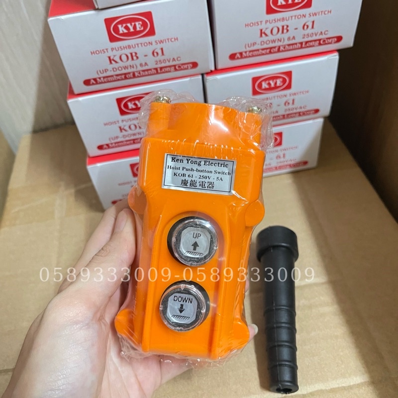 Công tắc KOB-61, KOB-62, KOB-63 KOB-213 điều khiển cẩu trục kín nước, gián tiếp qua khởi động từ Ken yong KYE
