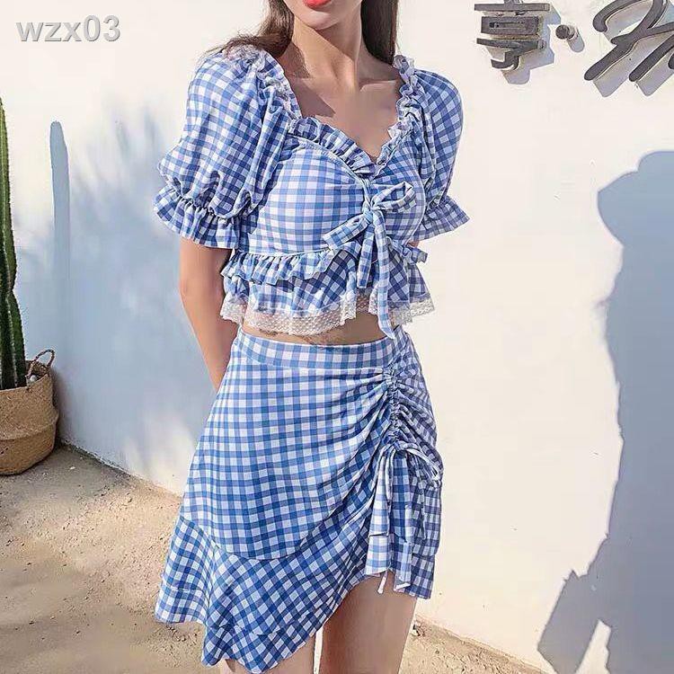 Váy xẻ tà áo tắm hai mảnh bảo bối người hâm mộ cổ tích Xian mỏng dễ thương Cô gái Nhật Bản ngọt ngào Hàn Quốc su | BigBuy360 - bigbuy360.vn