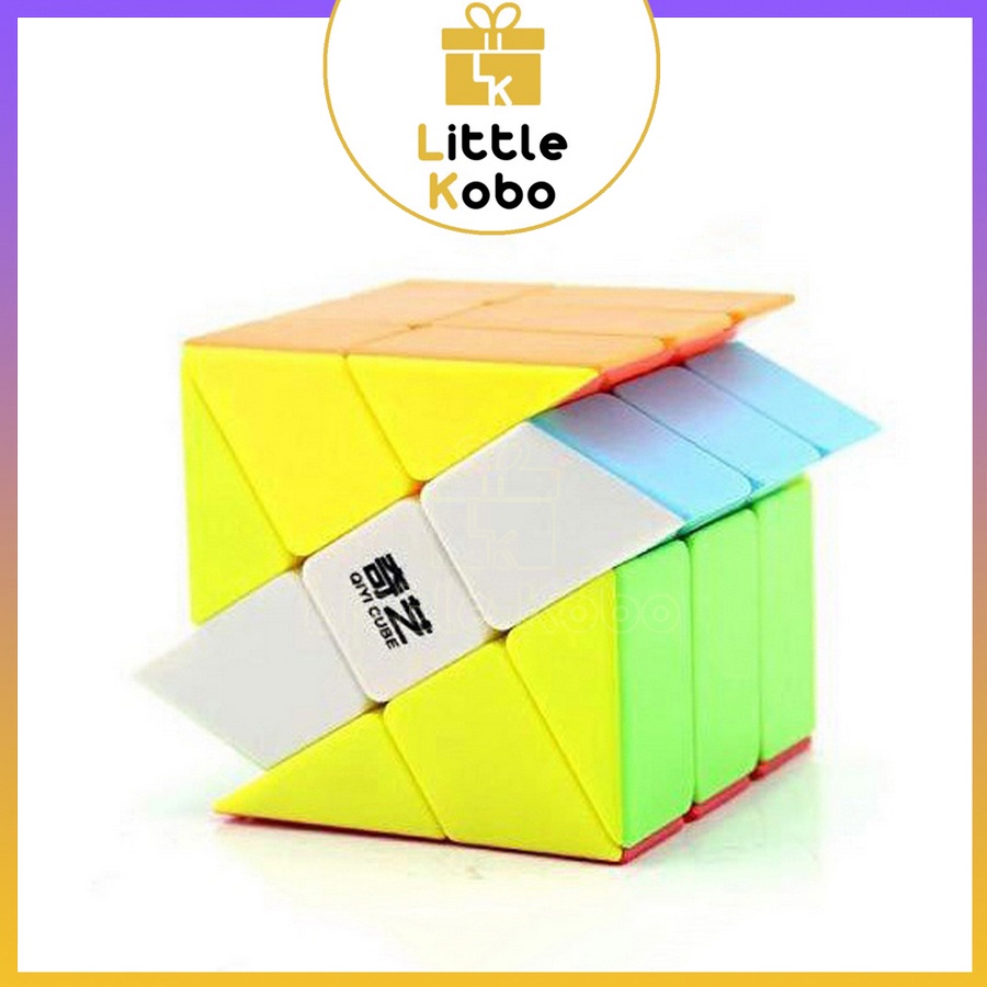 Rubik QiYi Windmill Cube Rubic Biến Thể Cối Xoay Gió Stickerless Đồ Chơi Trí Tuệ Trẻ Em Phát Triển Tư Duy - Little Kobo