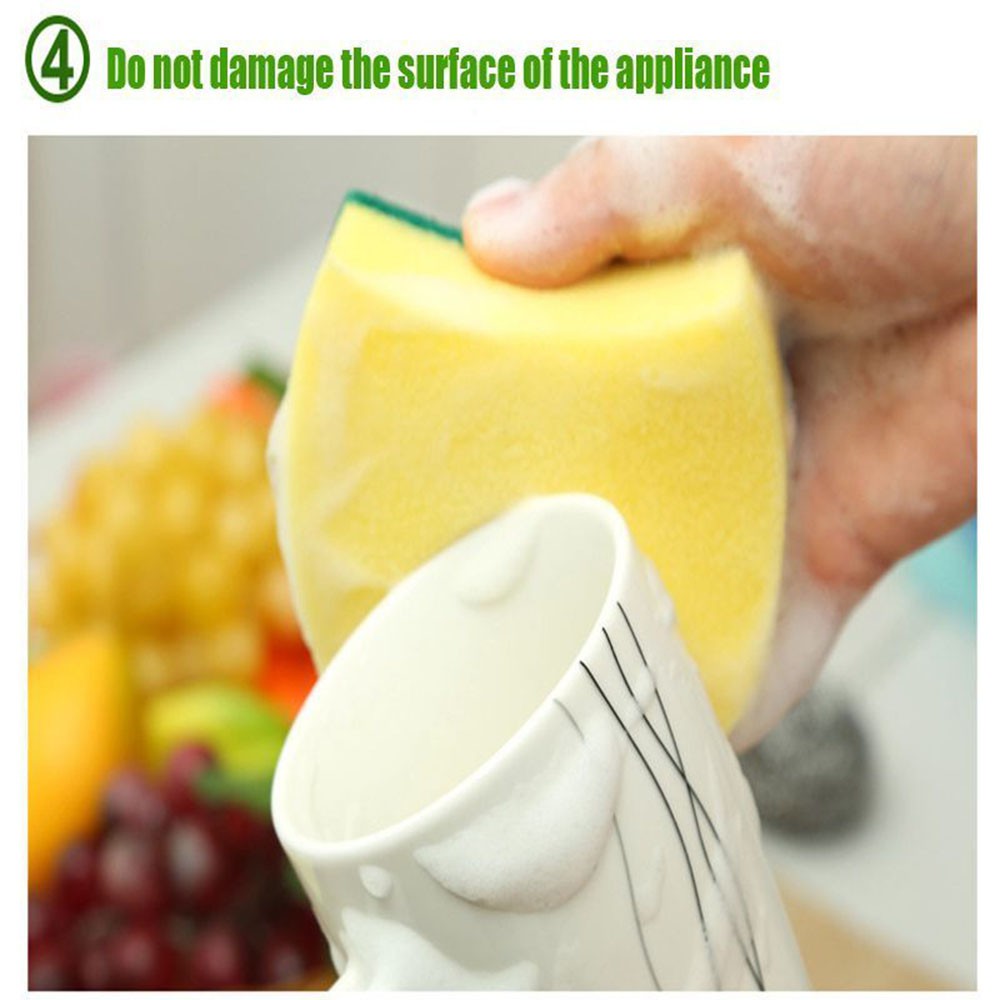 CONOPERY Set 5 hoặc 10 miếng bông nhám rửa chén tiện lợi