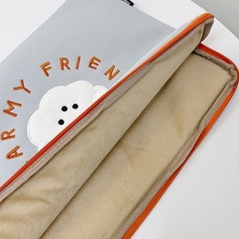 Túi Đựng Laptop Thêu Họa Tiết Hoạt Hình Phong Cách Hàn Quốc