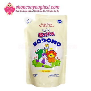 Sữa tắm trẻ em kodomo tinh chất sữa gạo 650ml