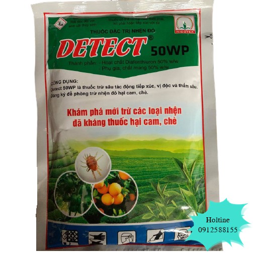 Đặc Trị Nhện Đỏ Detect 50wp (Gói 100G) - VTNN Bắc Từ Liêm