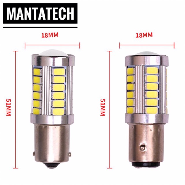 01 Bóng Đèn '' Led '' phanh Hãng Yobis  - chân 1157  và chân 1156  Trắng- vàng - đỏ