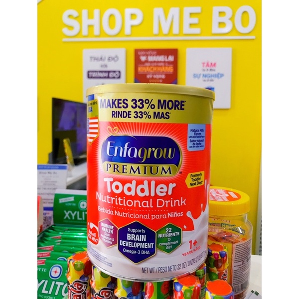 Sữa bột Enfagrow Premium toddler - Enfagrow đỏ nắp vàng 907gr - Mỹ