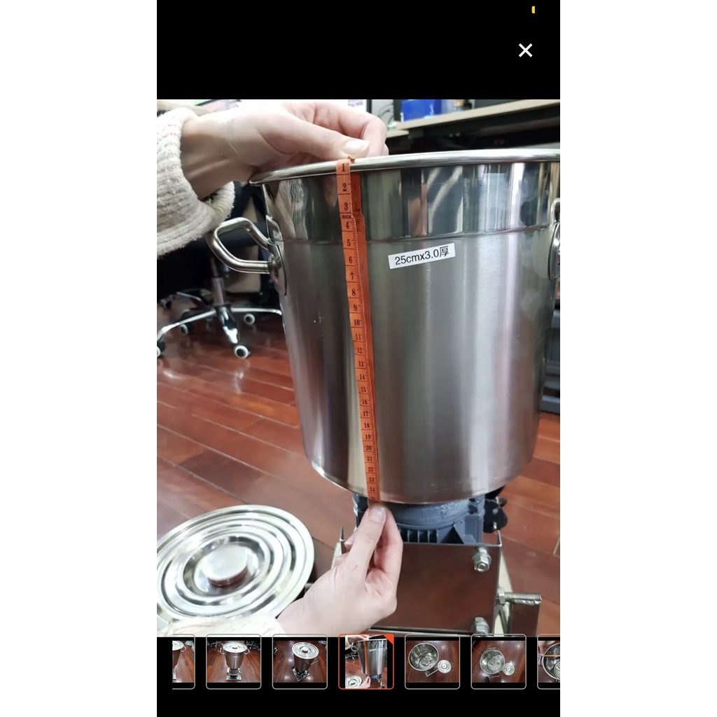 Máy xay rau má nồi và chân máy inox, xay lá dứa,lá nếp