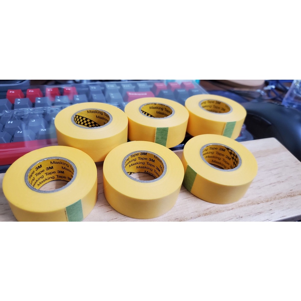 Băng keo 3M băng keo giấy Tape Mod bàn phím cơ custom - Masking Tape | Tape PCB | Cuộn 2cm x 18m