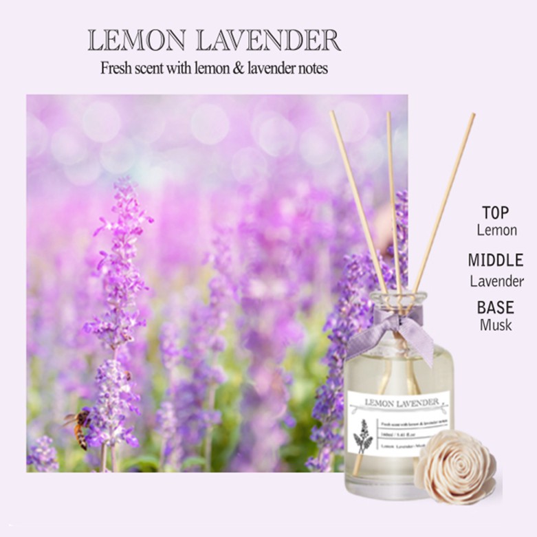 Tinh Dầu Aronica khuếch hương Pure Sola Lemon Lavender - hãng Aronica Hàn Quốc