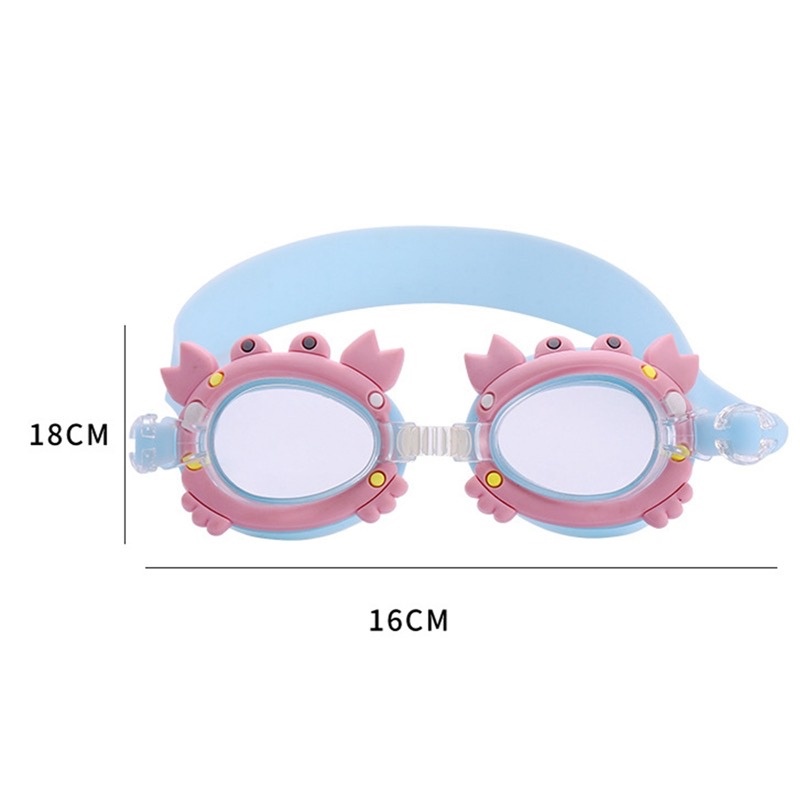 Kính bơi trẻ em, kính silicon cao cấp chống nước màu sắc đáng yêu họa tiết ngộ nghĩnh cho bé trai bé gái 3 đến 10 tuổi