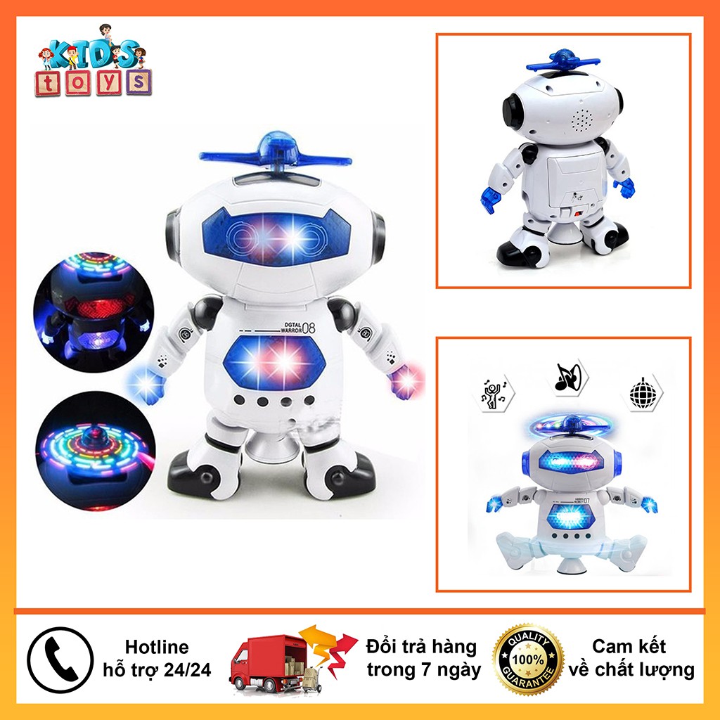 Robot đồ chơi xoay 360 độ biết nhảy và biết hát