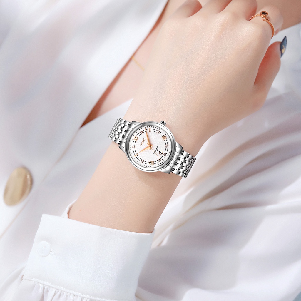 Đồng Hồ Cặp SKMEI 9272 Hiển Thị Ngày, Chất Liệu Thép Không Gỉ