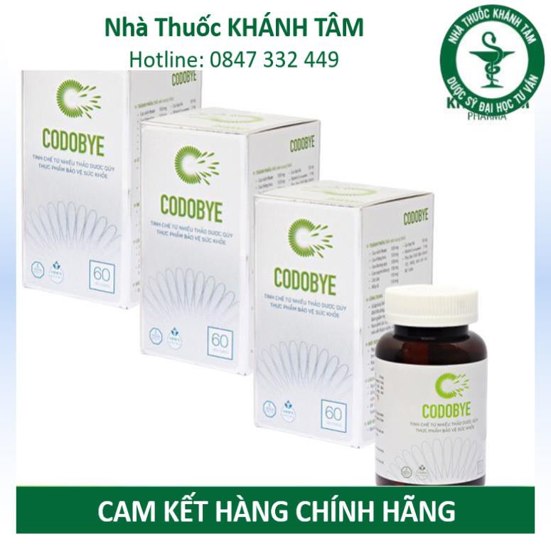 [COMBO] 3 hộp Viên uống CODOBYE - Ngừa mụn, kiềm dầu, kiểm soát nhờn _Khánh Tâm ! !