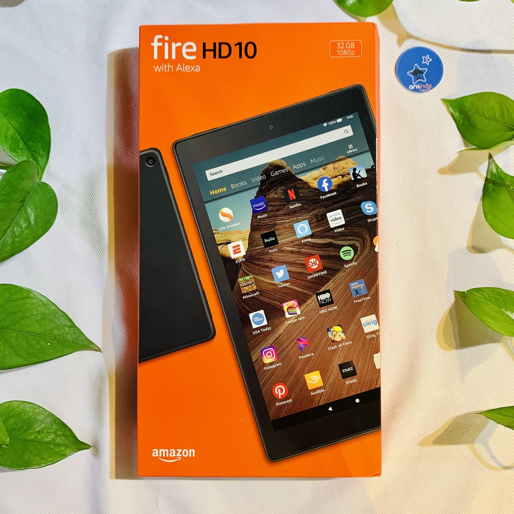 Máy tính bảng Kindle Fire HD 10 - 2019 9th - 10.1" 1080p full HD, 32 GB - Hàng Amazon chính hãng