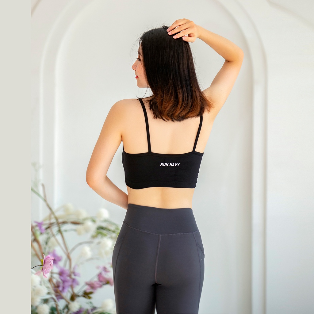 Set áo Bra Tanktop nữ tập Gym Yoga Runnavy by Carasix 5758 có đệm ngực đi kèm