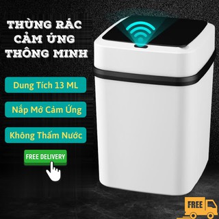 Thùng rác , thùng rác cảm biến thông minh tự động cho phòng khách phòng ngủ tiện lợi sang trọng ATILA SHOP