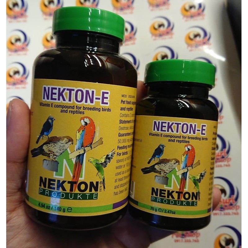 Nekton-E dành cho chim vẹt cảnh hũ nguyên seal 70gr và 140gr