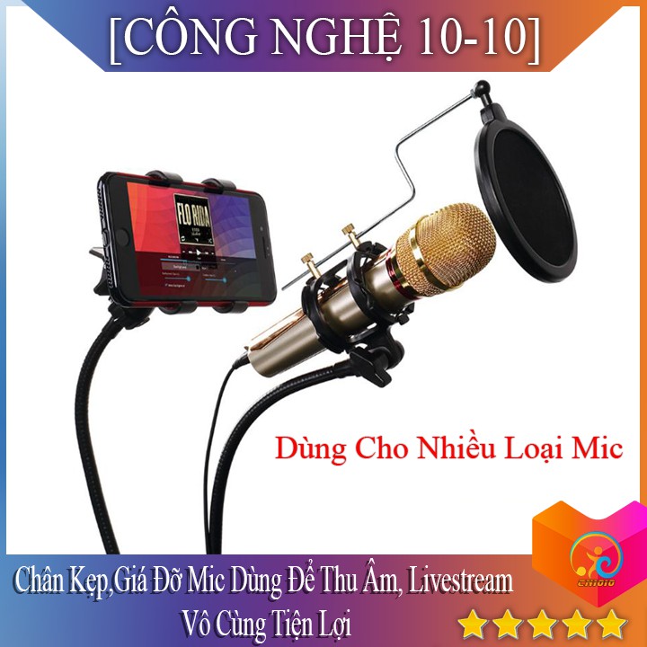 Giá đỡ mic thu âm, livestream karaoke 3 in 1 chắc chắn TL779