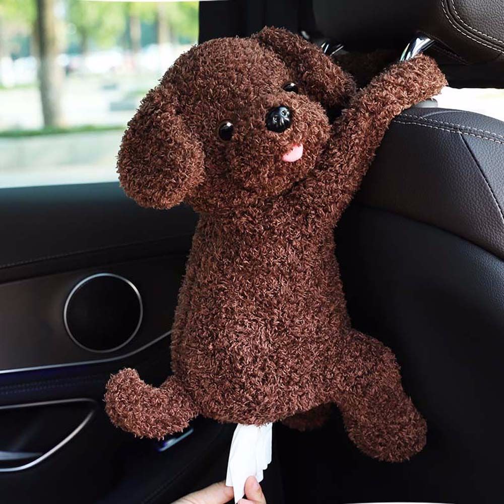 Hộp đựng khăn giấy mềm hình thú nhồi bông sáng tạo trang trí nội thất xe hơi