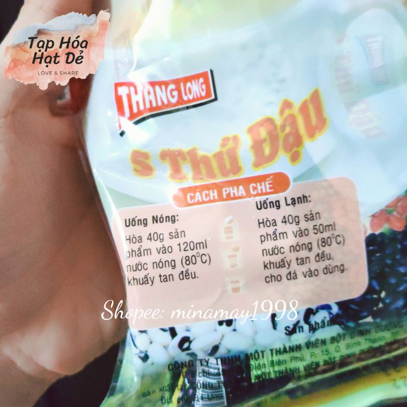 BỘT GẠO LỨC ĐẬU ĐỎ MÈ ĐEN VITAPRO - KHÔNG ĐƯỜNG (MẪU MỚI)