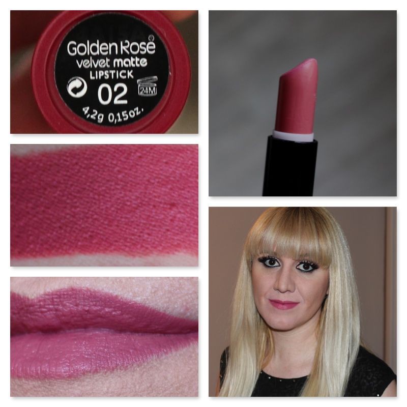 Son lì lâu trôi Golden Rose Velvet matte No 02 No 03 No 04 Chính Hãng