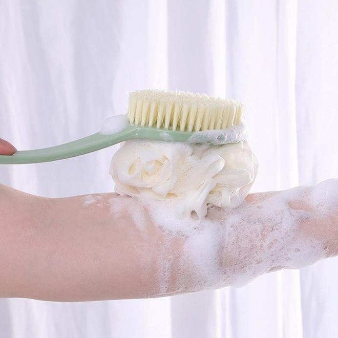 Cọ lưng chà lưng kèm cây bông tắm tạo bọt ( tuyển khách sỉ)